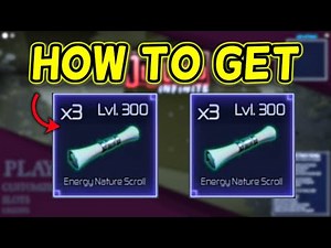 How To Get And Use Energy Nature Scroll in JUJUTSU INFINITE ROBLOX - Full Guide