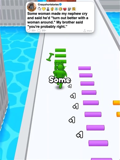 Some woman made my nephew cry and said he’d