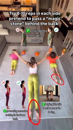 Child Posture Specialist | Valgus & Flat Feet | How to Do It: 1️⃣ Lie flat on your belly, legs straight and kept together. 2️⃣ Inhale and lift your chest slightly, engaging your back and... | Instagram