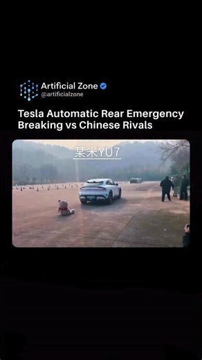 AI | Technology on Instagram: "Recent independent safety testing in China has sent shockwaves through the automotive industry as Tesla’s camera-based system outperformed rivals equipped with far more expensive hardware. Despite relying solely on Tesla Vision, the Model 3 and Model X successfully navigated complex hazard scenarios, such as avoiding simulated animals at high speeds, while many popular Chinese competitors failed. These results highlight a significant lead in AI software optimizatio