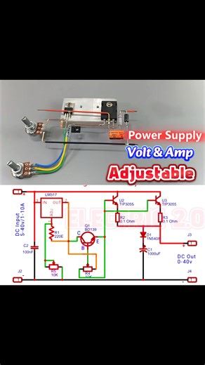 0-40V Volt & Amp Adjustable Power Supply | Electric 2.0