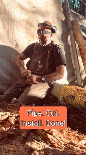 Quick pipe installation: measure, cut, prime, connect. Professional plumbing techniques.