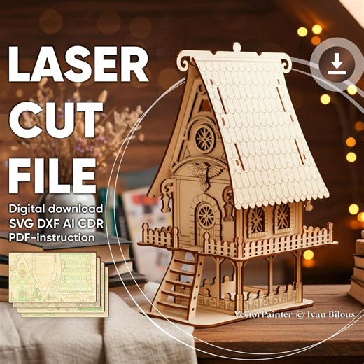 Fantasy Dollhouse - 3d Laser Cut File, SVG Template (digital Download) - Etsy Australia