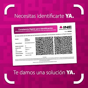 Tu derecho a la identidad es esencial y el INE México trabaja para garantizarlo. El trámite de las #ConstanciasDigitales está abierto hasta el 1 de septiembre en https://bit.ly/INEConstanciaDigital. Tramita la tuya. ➡️ Más información en Inetelmx al 800 433 2000. #30AñosINE | INE México