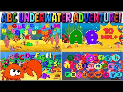 Underwater ABC Adventure! 10 Minutes of Fun Alphabet Songs for Kids ABC + ABC Zed 1