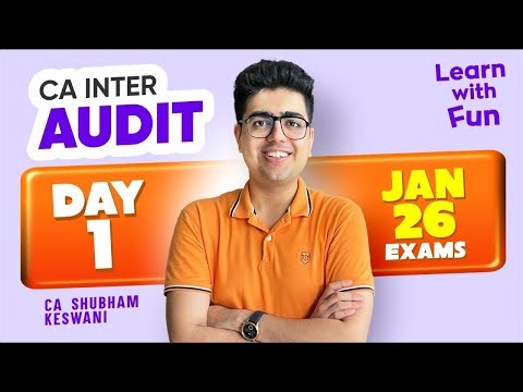 Day 1 | CA Inter Audit Jan/May ’26 | CA Shubham Keswani (AIR 8) ‪@CAPOINT‬