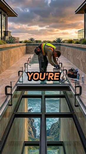 I Built a Glass Bottom Pool Over the Ocean