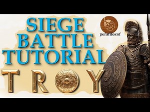 🏅Siege Battle Tutorial for Troy A Total War Saga Menelaus vs Paris | Army Guide | Basic Tactics #2