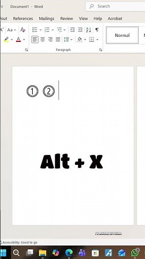 shortcut for tick symbol in word | how to create shortcuts in word #shorts ‪@PCMobileOfficial‬