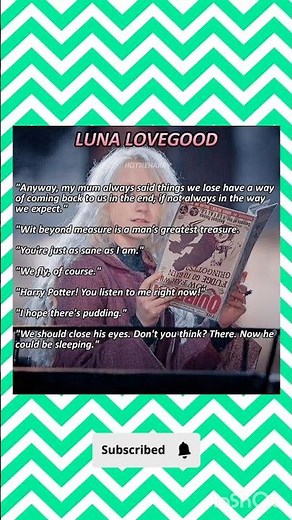 🌙 Luna Lovegood's Most Iconic Quotes ✨ | Harry Potter#clip #harrypotter #lunalovegood#potterhead#yt