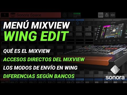 Behringer Wing Edit - Learn the Mixview menu step by step