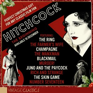 1K views · 14 reactions | Ten early Alfred Hitchcock films housed in a stunning new box set: bit.ly/HitchcockTheBeginning Available next week, discover how he became the 'Master Of Suspense' from his silent classics to his first experiment with sound. | Vintage Classics | Facebook