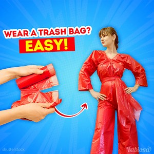 Top totally unexpected trash bag outfits. | Tips & Tricks