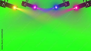 spot light flare ray beam effect loop animation green screen