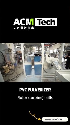 PVC Miller Pulverizer Machine with Vibrating Screen & Rotary Fix Grinder Blade