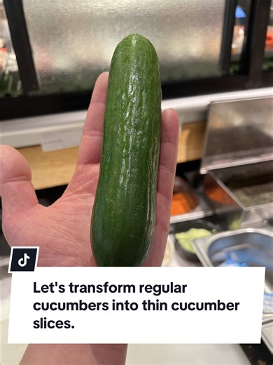 🥒Transform ordinary cucumbers into thin cucumber slices in 30 seconds.🔪#creative #creativeideas #craft
