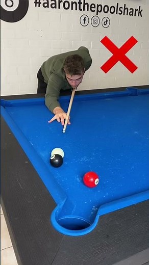 Pool lesson: the ONLY right way to play this pool shot ✅ #billiards #lesson #learning #8ball