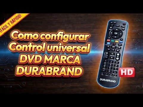 Código para DVD marca DURABRAND. Control universal. 