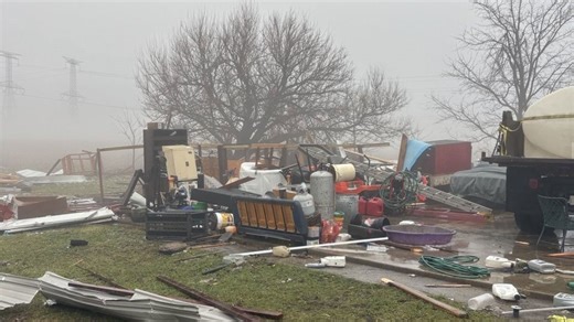 Blizzard conditions snarl holiday travel as tornadoes leave damage in the Midwest