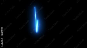 Cardiogram heartbeat pulse glowing blue neon light loop animated background. heart rate loopable animation.