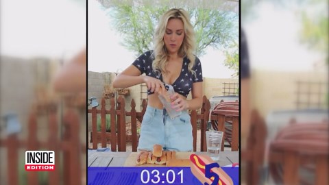 Paige Spiranac Offers to Partake in Hot Dog Eating Contest