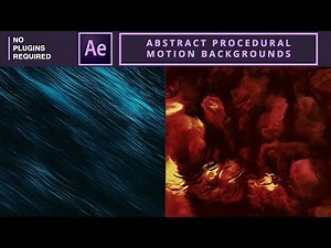Abstract Procedural Motion Backgrounds in AE | After Effects Tutorial