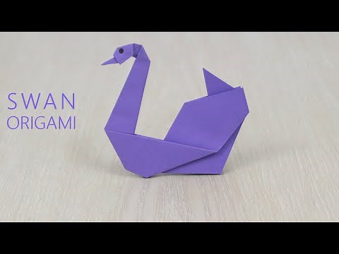 How to Make an Easy Origami Swan - Paper Swan Folding Step by Step