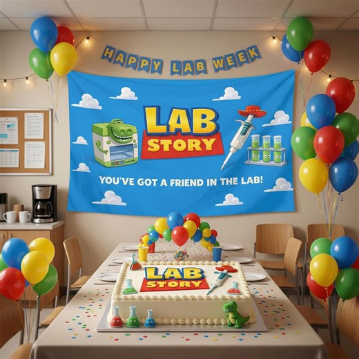 Lab Week 2026 Tapestry - Lab Story You've Got a Friend in the Lab Party Backdrop, Lab Tech Decor - Etsy