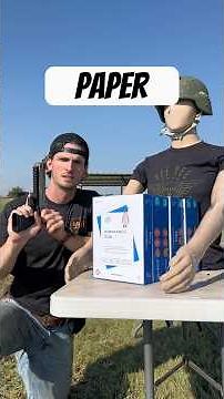 How Many Pieces of Paper Does it Take to Stop a 50 Cal Sniper Rifle?