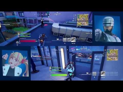 FORTNITE Split screen! Mi esposa y yo gaming! Wife and I gaming!