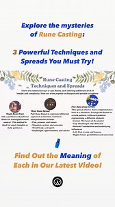 Explore the mysteries of Rune Casting: Powerful Techniques and Spreads You Must Try! Find Out the Meaning of Each in Our Latest Video on YouTube!❤️‍ #runes #runecasting #runemeaning | Wicca Academy | Facebook