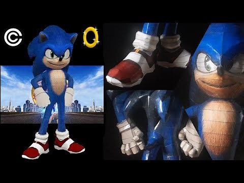 Sonic / The hedgehog / Papercraft (Timelapse)