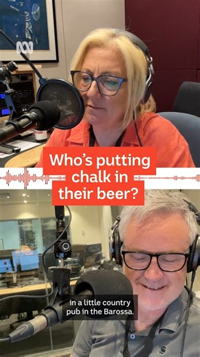 Who’s putting chalk in their beer? 🤨🍺 When Sonya and Jules were chatting about chalk on 891 ABC Radio Adelaide, Damo from Blanchetown casually dropped a beer hack. 👀 Listen to Breakfast with Sonya Feldhoff and Jules Schiller weekdays 5:30-9am on 891 ABC Radio Adelaide on the ABC listen app or here: https://bit.ly/AdelaideRadioLive | ABC Adelaide
