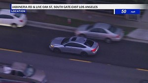 LASD deputies in pursuit of burglary suspect