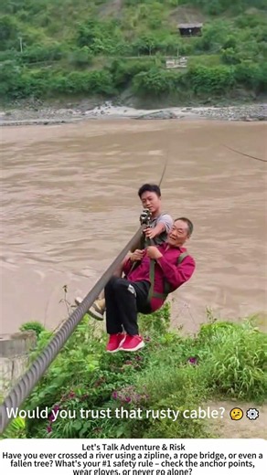 Zipline Across a River – DIY River Crossing in Action 🌊