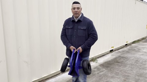 Heavy Duty Panel Dolly Slab Dolly Two Comfortable Handles 10 Inch Solid Rubber Tires Supports Up to 1000 Pounds All Terrain Movement Ideal for Heavy Drywall Sheets and Door Material Transport (Yellow)