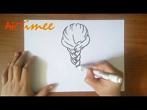 How to Draw Braided Hair for beginner