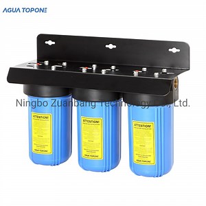 [Hot Item] 3-Stage Triple Water Filter Whole House Water Filtration System 20"Big Blue Water Filter
