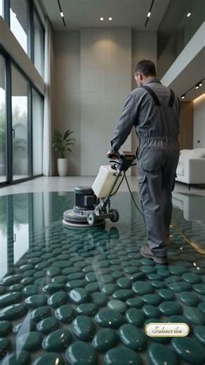 THIS Emerald Floor Looks Worth $100,000 💚🤯 Luxury Epoxy Floor Transformation