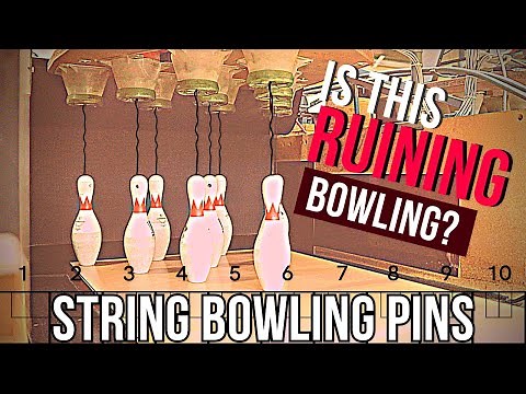 THE FUTURE OF BOWLING??? | String Pin Bowling vs Free Fall!! | INSANE Split Conversions??