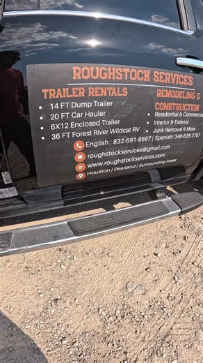 Dump trailer for rent Junk removal services | Roughstock Services