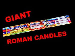Legend Fireworks Jumbo Roman Candle with Reports