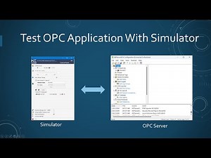 How to test OPC connection with the PLC simulator