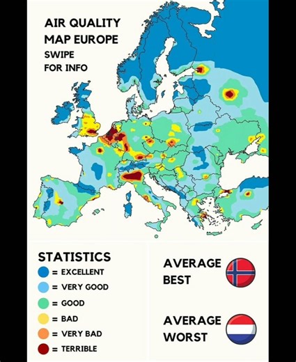 The cleanest (and dirtiest) air in Europe! 🇳🇴📉