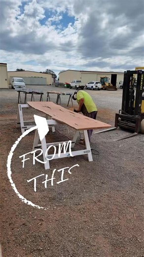 23 reactions | From a rough ol’ Redgum slab to a table that’ll outlast your in-laws  Every knot, curve and grain tells a story – made with plenty of heart, elbow grease and a good dose of bush know-how. Built tough, built local, built the bush way.  #CorowaBushFurniture #RedgumTable #BuiltInTheBush #AussieMade #BushCrafted | Corowa bush furniture | Facebook