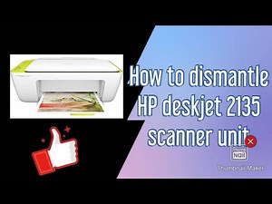 How to dismantle HP Deskjet Ink Advantage 2135 Scanner unit.