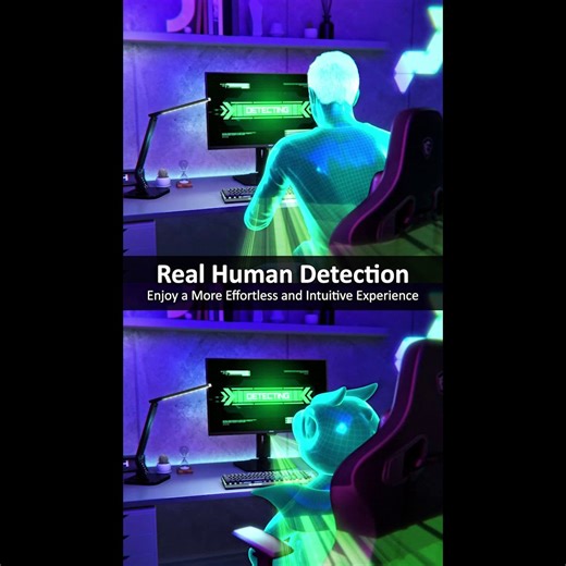 Experience the MPG 271QR QD-OLED X50 with MSI OLED Care 3.0 that protects your screen and extends its life. Powered by an AI-driven NPU algorithm, the Real-Time Human Detection technology recognizes your presence instantly, reducing false triggers and keeping your gameplay smooth and uninterrupted. Learn More: msi.gm/MPG_271QR_QD-OLED | MSI Gaming