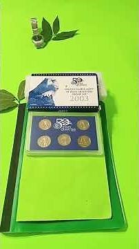 2003 United States Mint 50state quarter proof set beautiful collection yes.