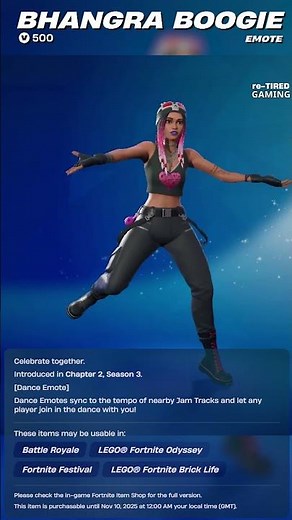 BHANGRA BOOGIE Emote JUST DROPPED! ⚡ Fortnite x Gitaz Bindrakhia | Item Shop
