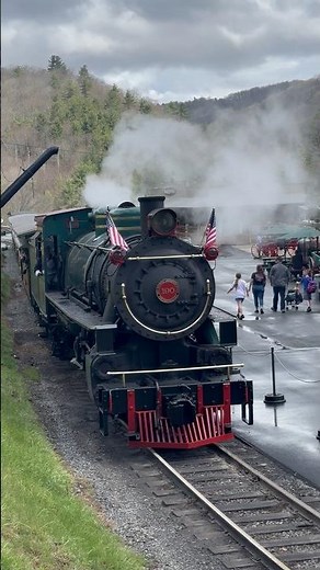 Yukon Queen No. 190 pulling into town Tweetsie Railroad opening day 2026